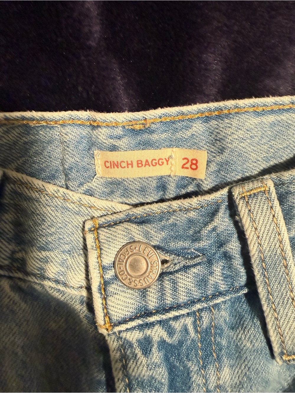 Levi's Cinch Baggy Jeans - Light Blue
